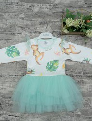 Платье с крылышками для девочки "Лесные зверята"